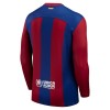 Conjunto (Camiseta+Pantalón Corto) Manga Larga FC Barcelona Primera Equipación 23-24 - Niño